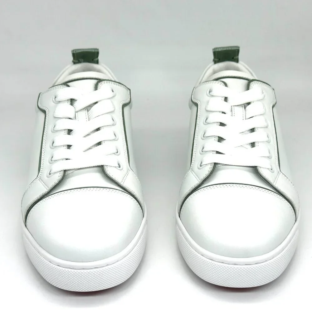 Christian Louboutin FUN LOUISE Junior Leather Signature Low Top Sneakers Shoes